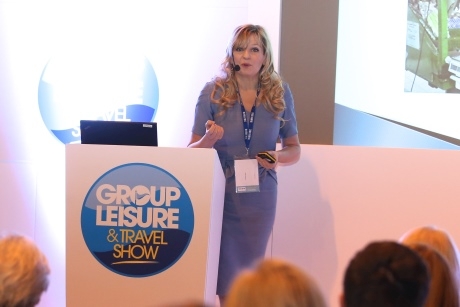 Jasmine Birtles at the Group Leisure %26 Travel Show